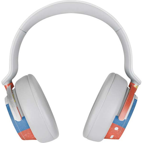 Serbia Flag Distressed Surface Headphones Skin